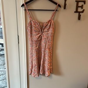 Reformation mini floral dress 12 NWOT